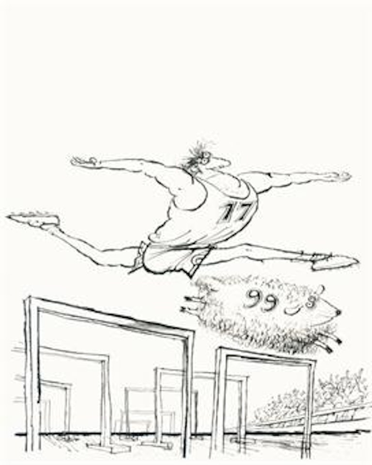 A soporific sprint by Ronald Searle