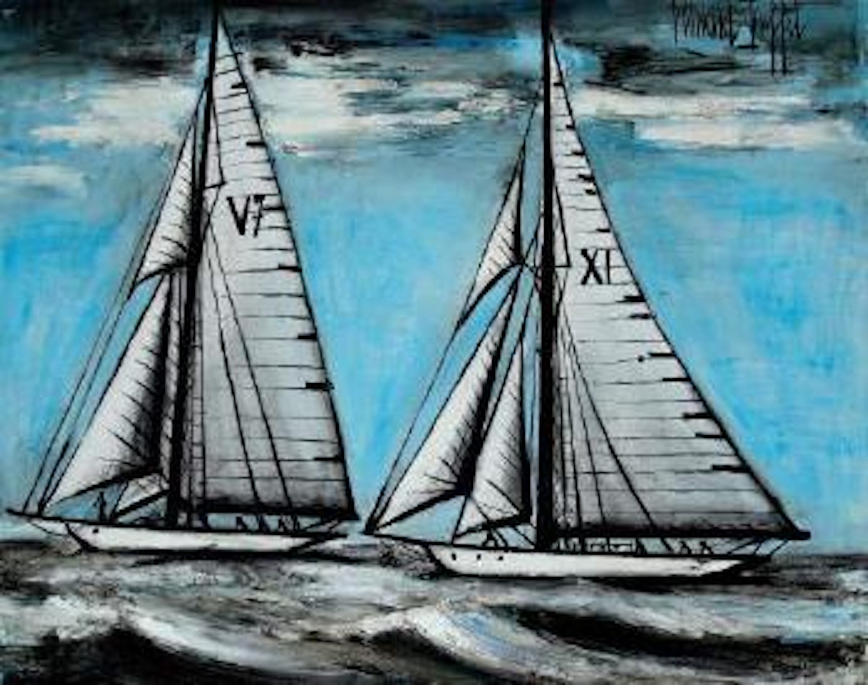 Deux yachts sous le vent by Bernard Buffet