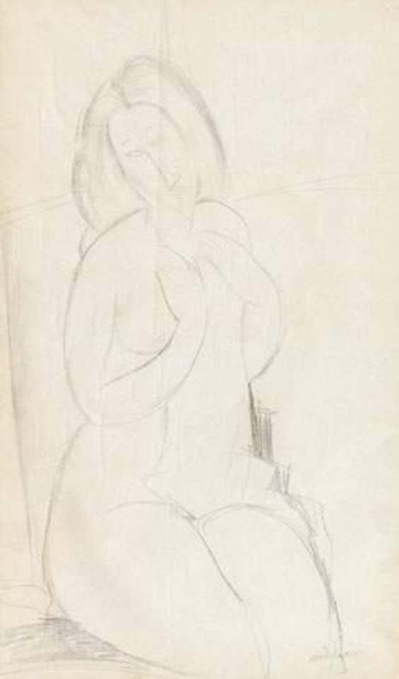 Modele assis by Amedeo Modigliani