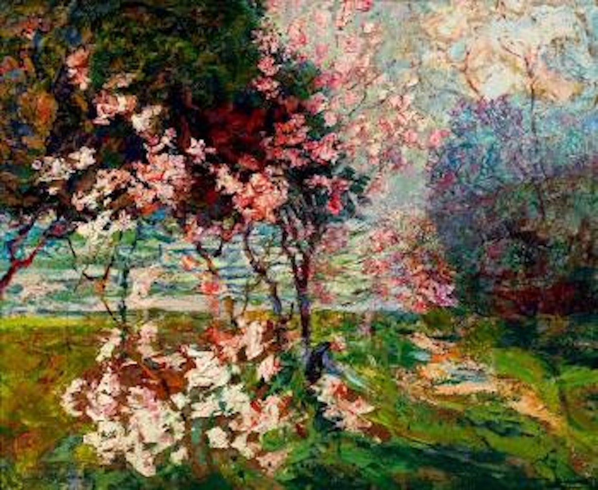 Pommiers en fleurs by Victor Charreton