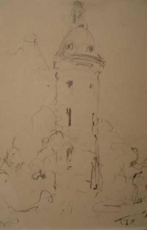La tourelle du chateau des glaces (clayes?) by Édouard Vuillard