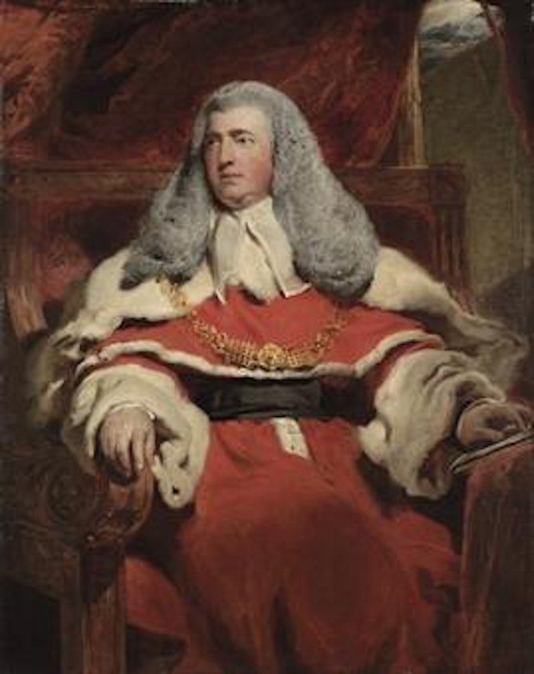 Portrait of Edward Law, 1st Baron Ellenborough, MP, Lord Chief Justice of England (1750-1818), three-quarter-length, in judicial robes with his chain of office by Sir Thomas Lawrence