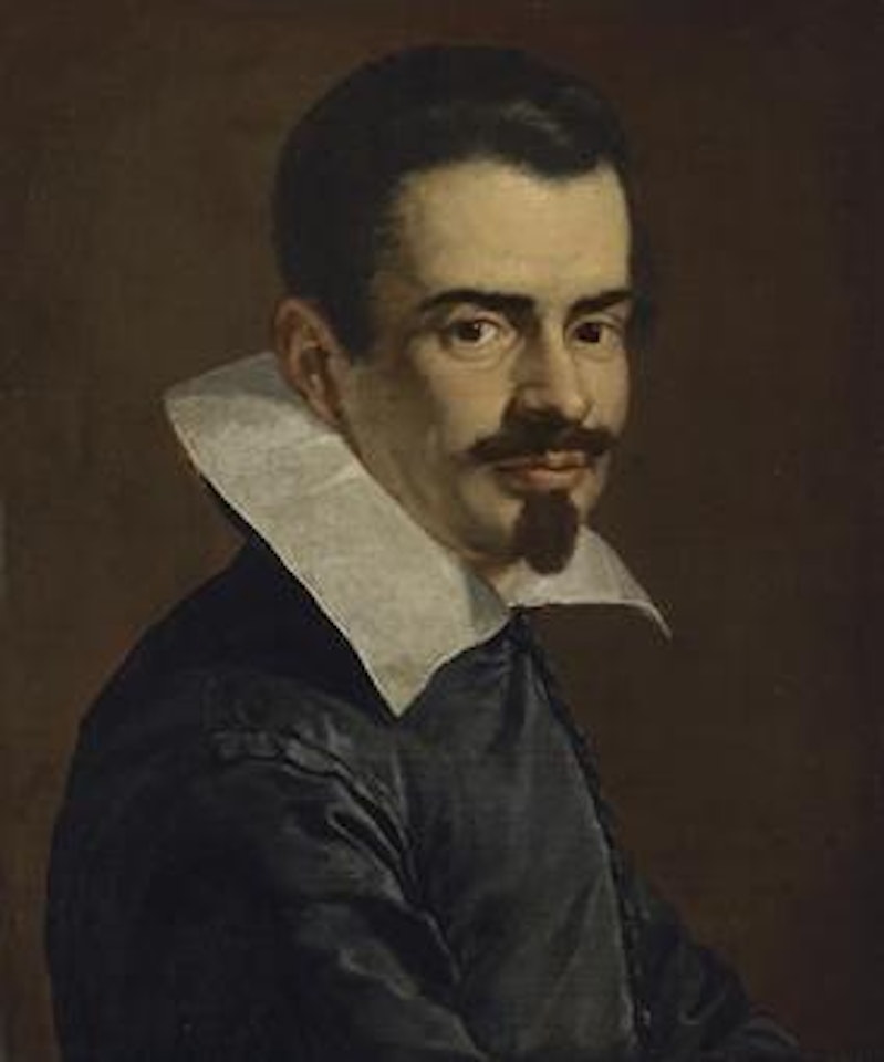 Portrait of a gentleman, bust-length, in a black doublet with a white collar by Roman School