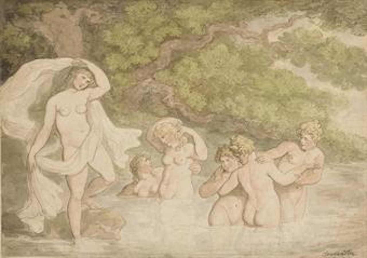 Les baigneuses by Thomas Rowlandson