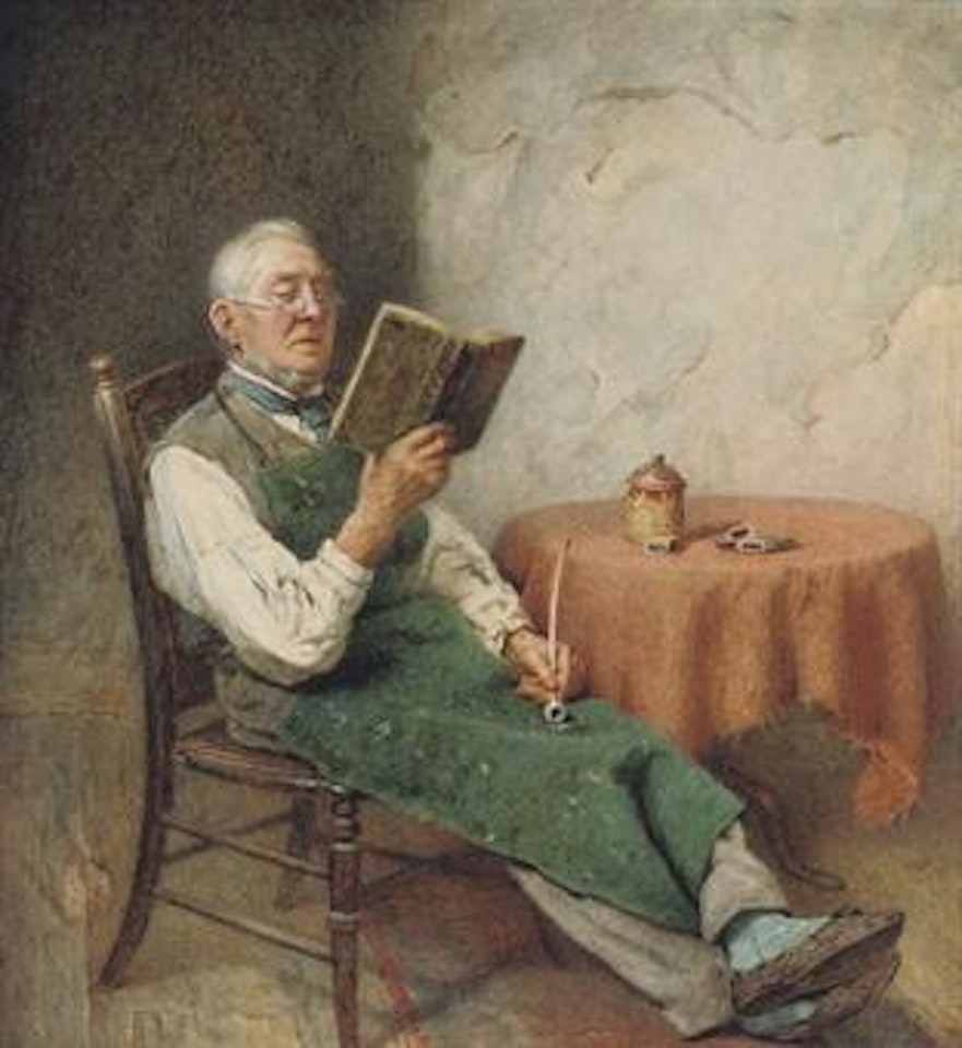 A lover of Dickens by Charles Spencelayh