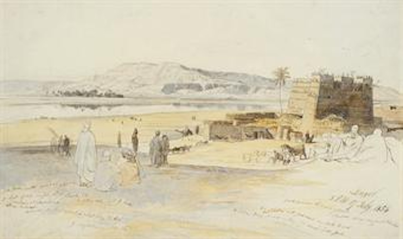 Luxor, Egypt by Edward Lear