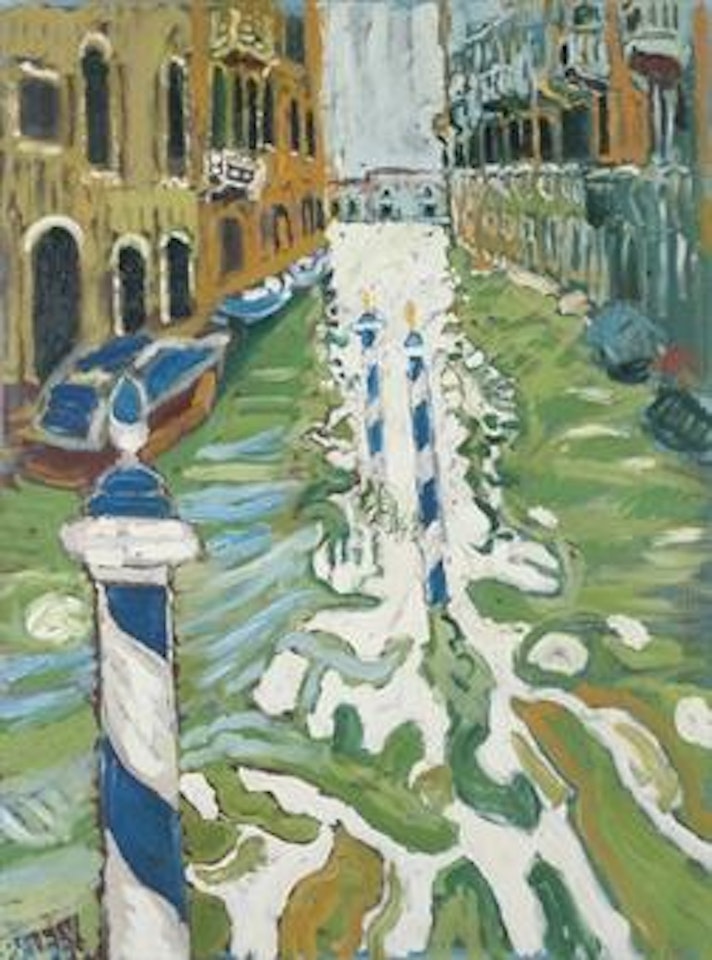From a Gondola, Venice by John Bratby