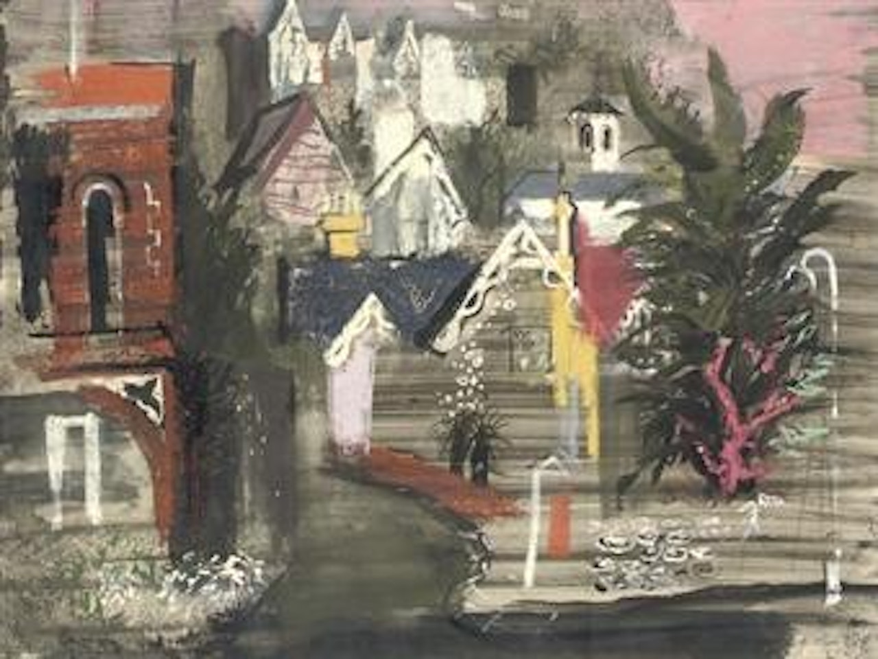Hill Town, Isle of Wight by John Piper