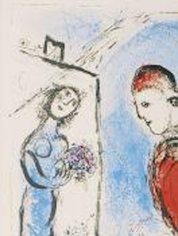 Le coq sur Paris by Marc Chagall