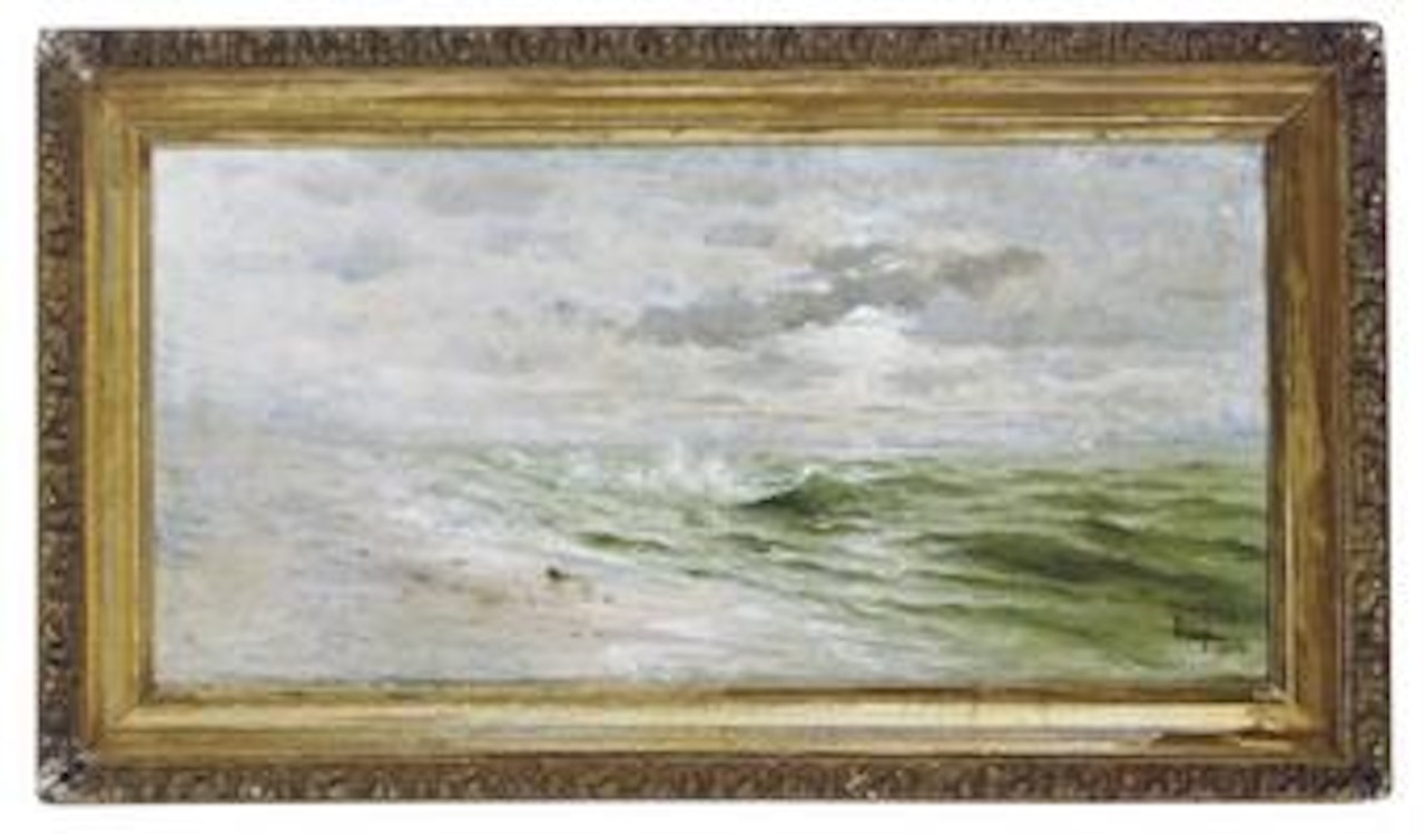 Waves at sunset by Frederick Judd Waugh