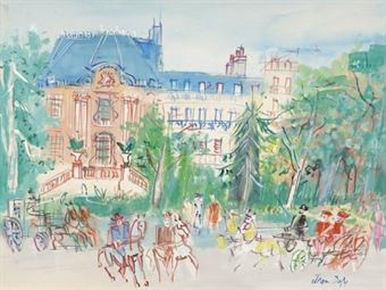 Calèches et cavaliers by Jean Dufy