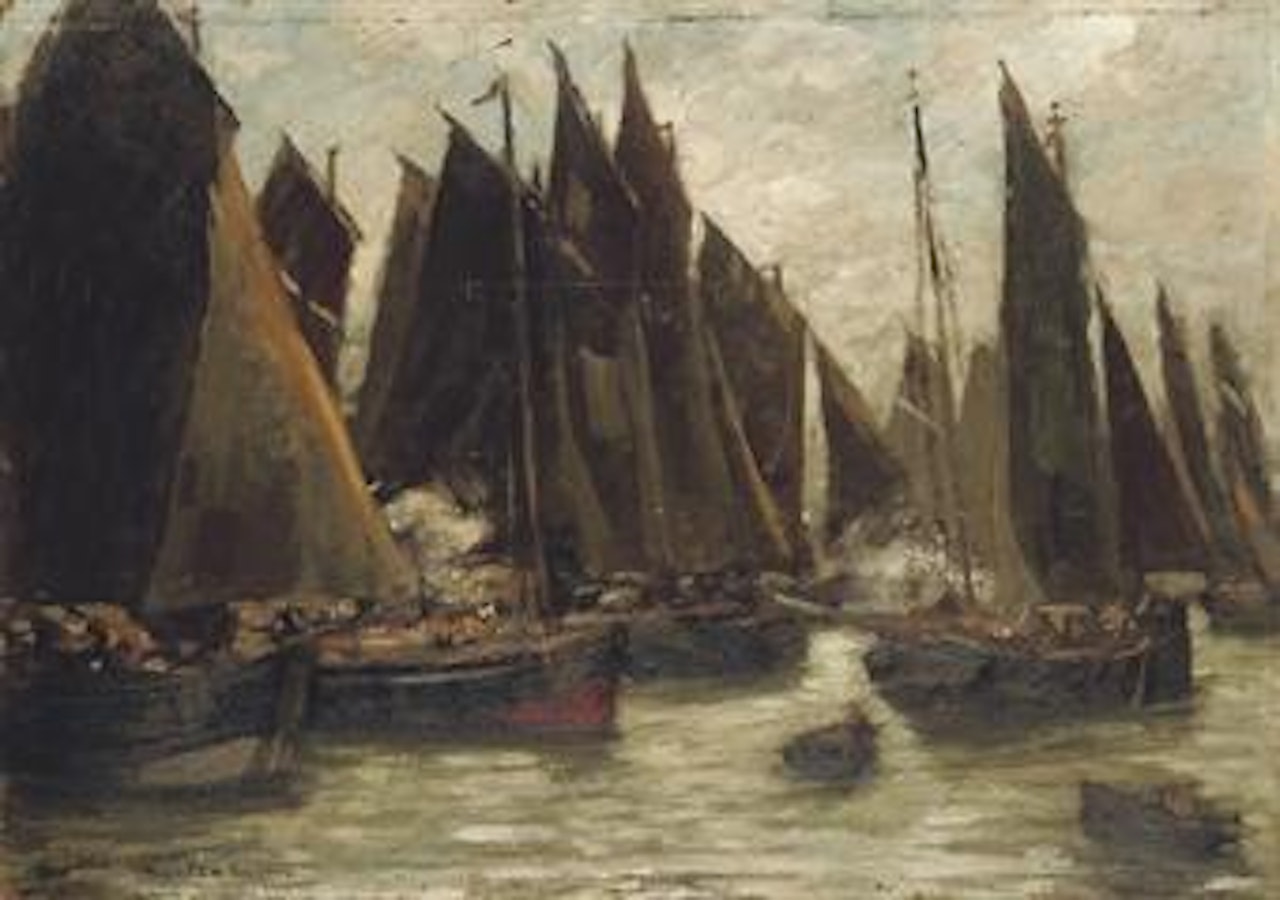 Fishing boats, Étaples by Rupert Charles Wulsten Bunny