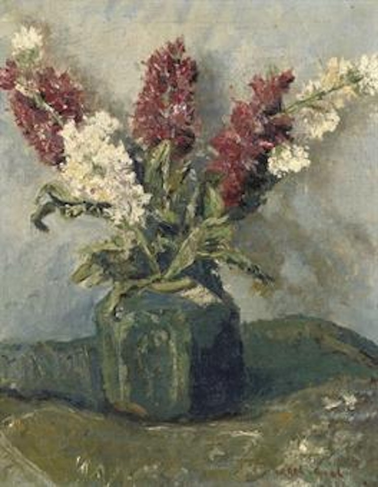 Hyacinths in a vase by Karel Appel