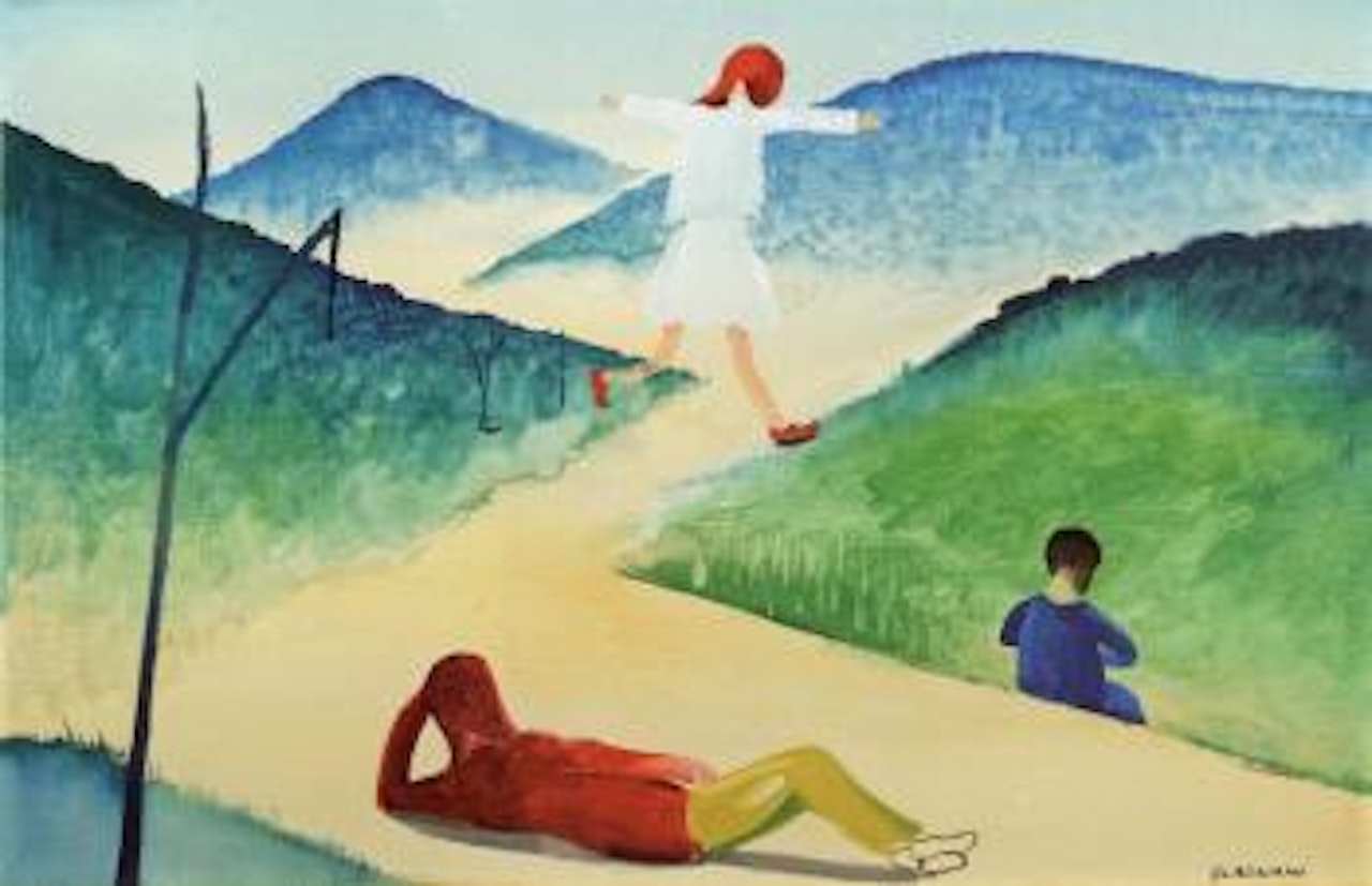 Three children by Charles Blackman