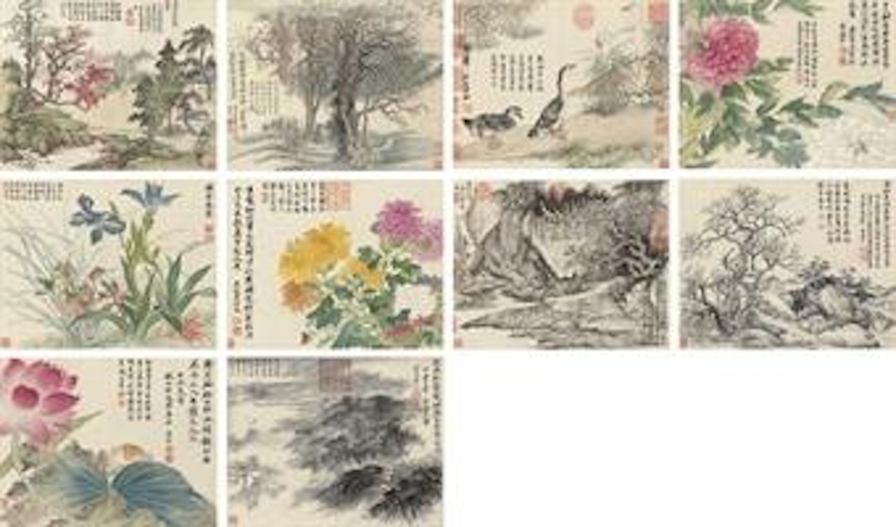 Landscapes, Birds and Flowers by Yun Shouping