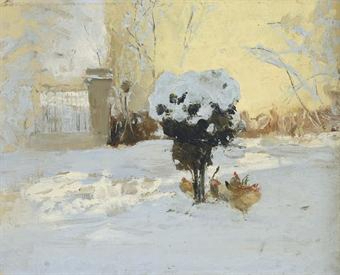 The artist's garden at Trou-Louette, Liège by Ivan Pavlovitch Pochitonov