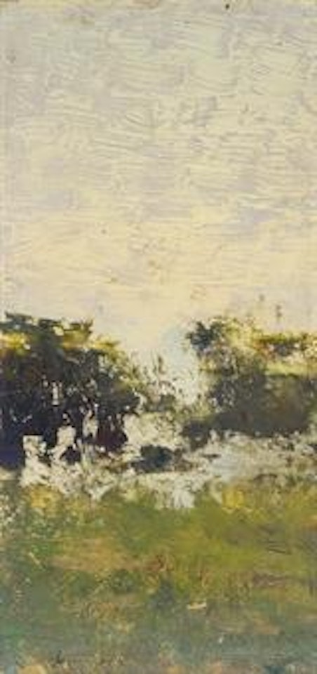 A rural landscape by Ivan Pavlovitch Pochitonov