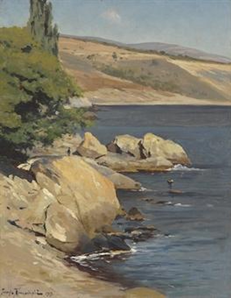 A rocky shore, Crimea by Jossif Kratschowski