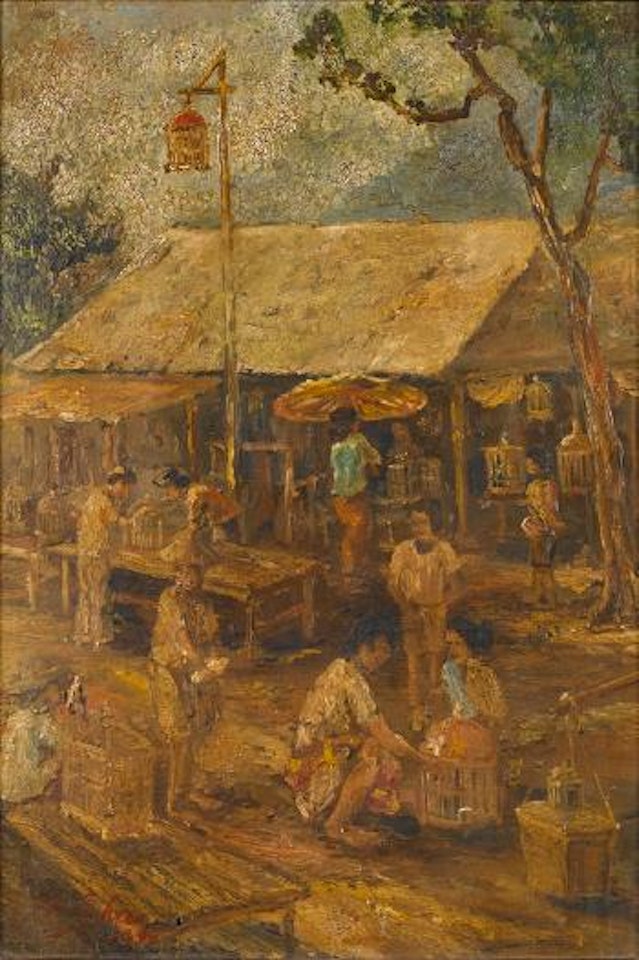 The bird market, Bali by Lee Man Fong