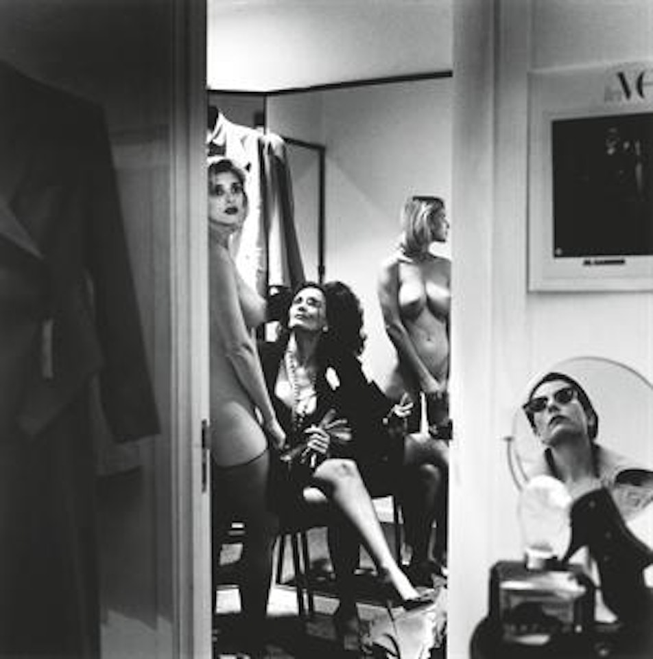 Voyeurism in Dressing Room, Los Angeles by Helmut Newton