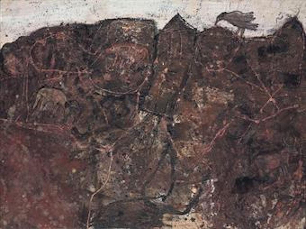 Herbages au corbeau (Pâturages au corbeau) by Jean Dubuffet