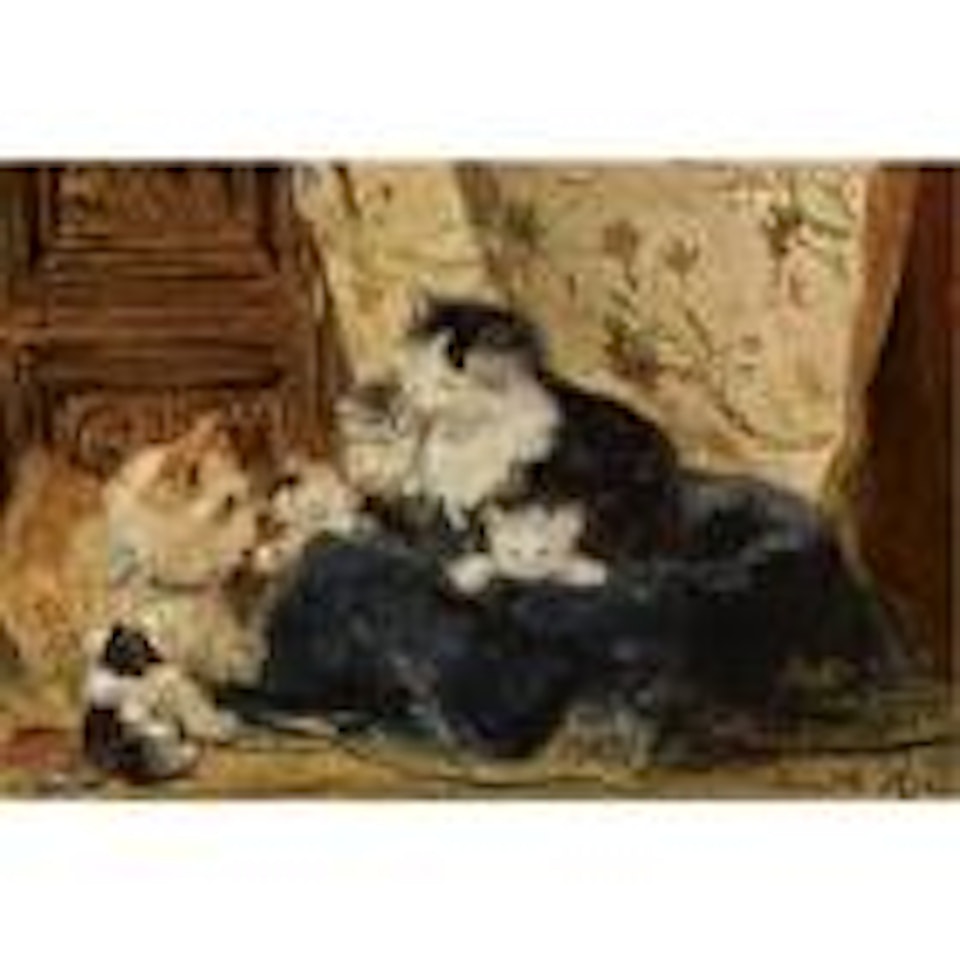 Meeting a stranger by Henriette Ronner-Knip