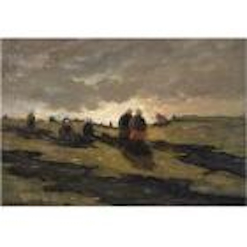 Women mending nets in the dunes by Gerhard Arij Ludwig Morgenstjerne Munthe