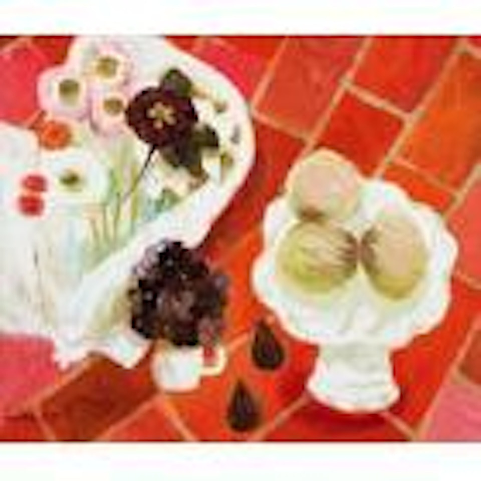 Red-tiled floor by Mary Fedden