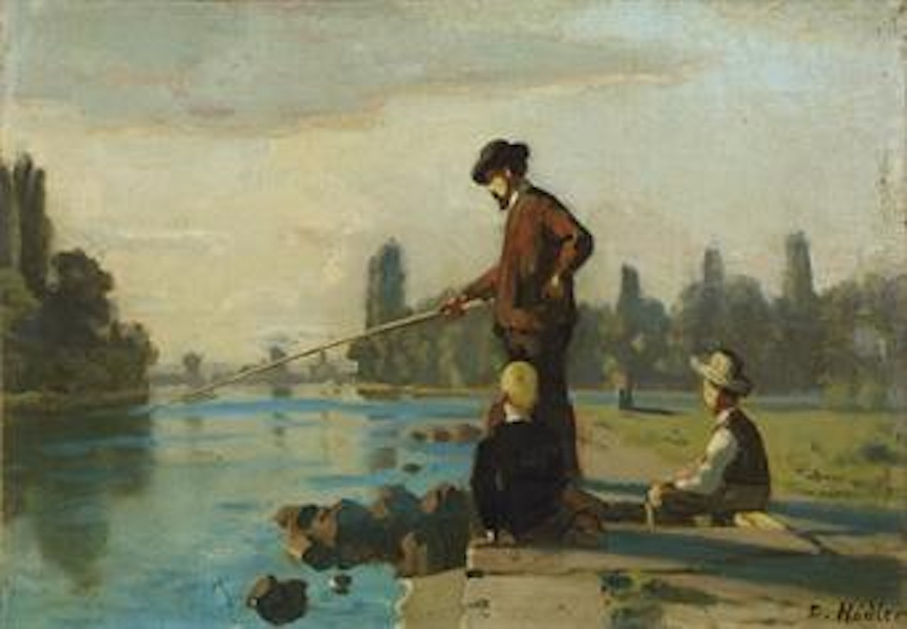Der Angler by Ferdinand Hodler