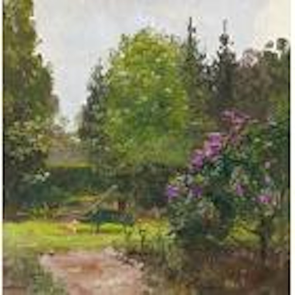 Garden green by Arthur Ernest Streeton