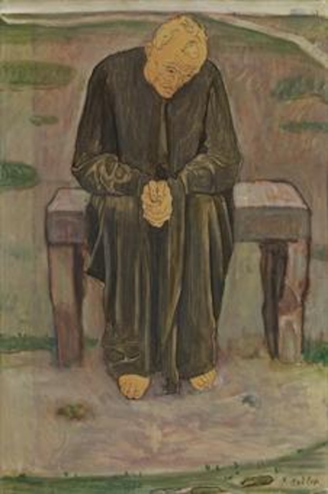 Studie zu 'Die enttäuschten Seelen' by Ferdinand Hodler
