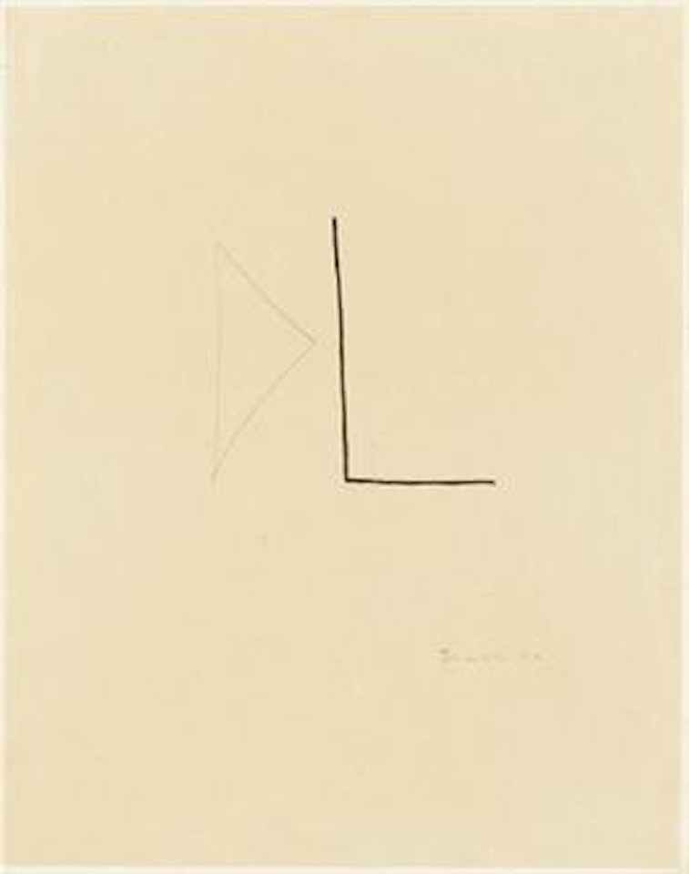 Composizione astratta by Lucio Fontana