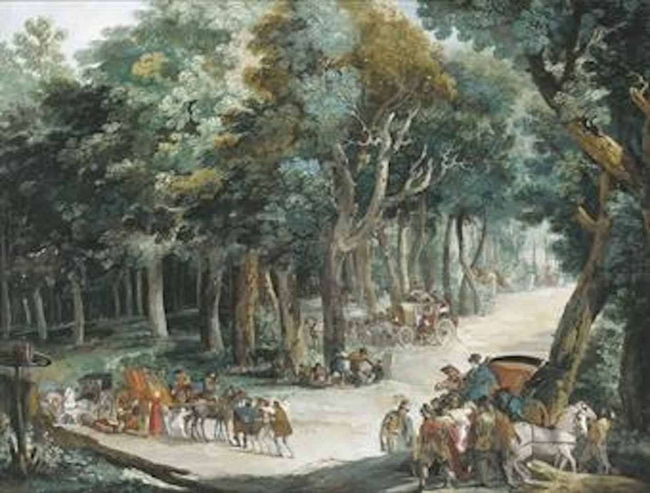 Assalto della carovana nel bosco by Giuseppe Bernardino Bison