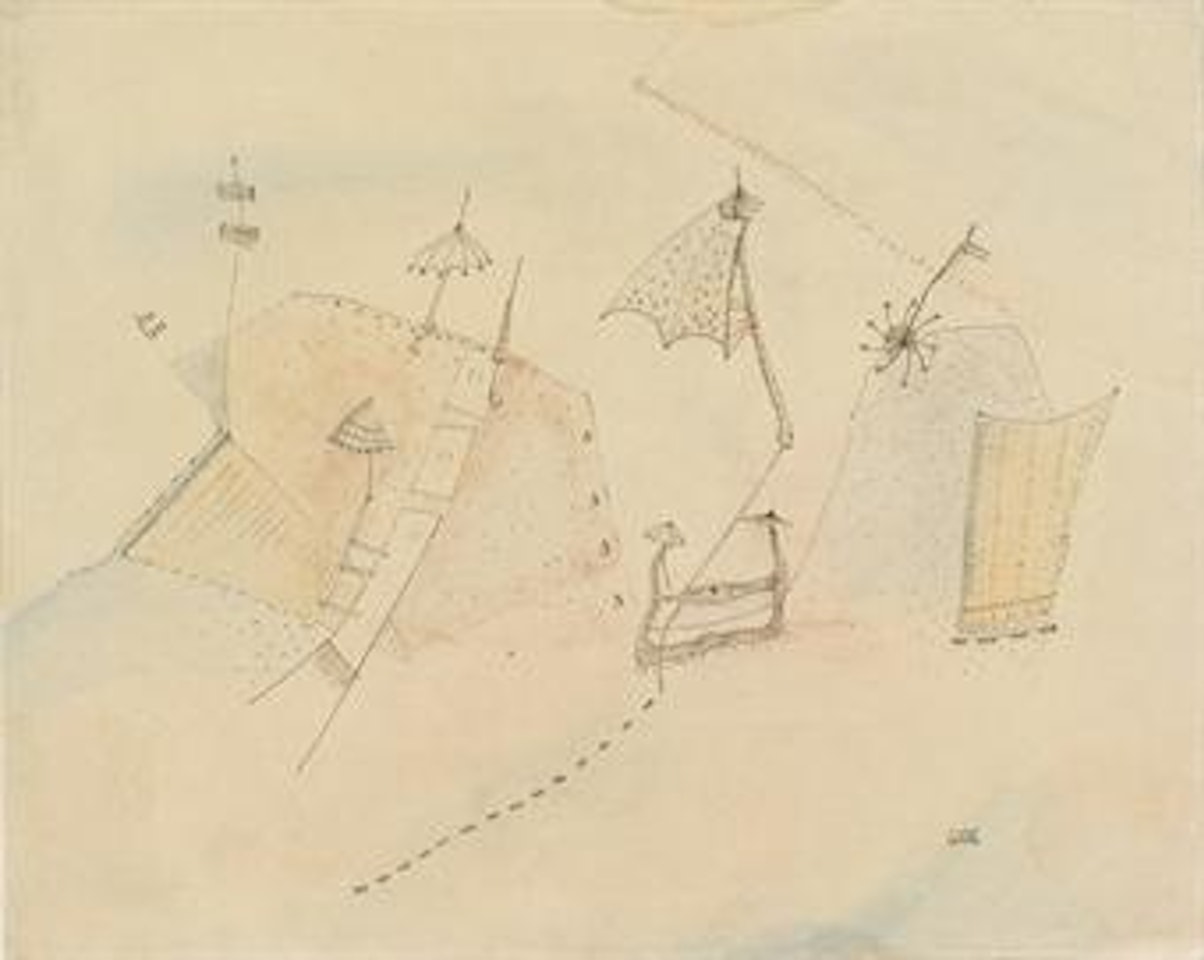 Les parasols by Wols (Alfred Otto Wolfgang Schulze)