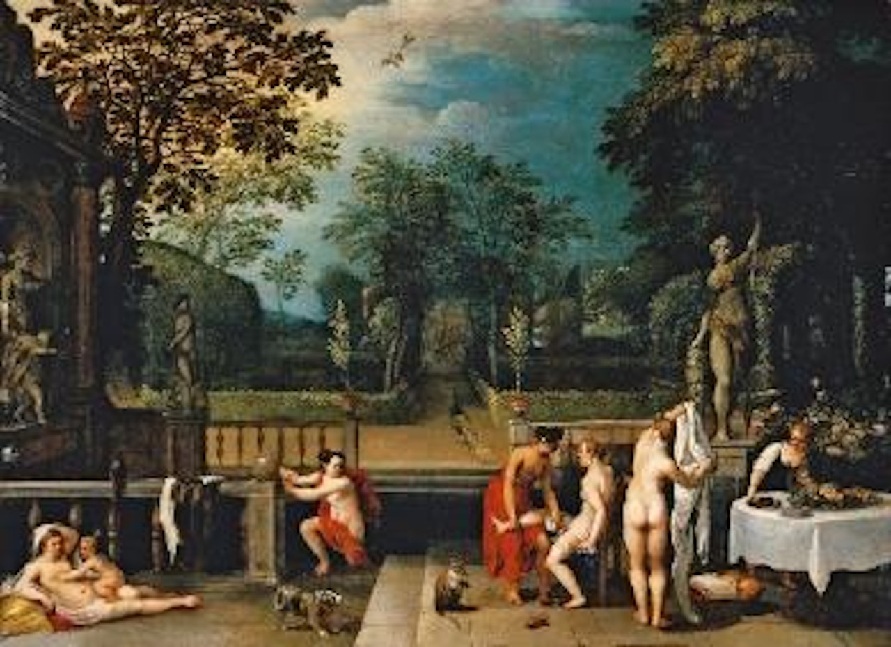 Venus, Amor, Diana und Deren Nymphen beim Bade by Jan Brueghel the Younger