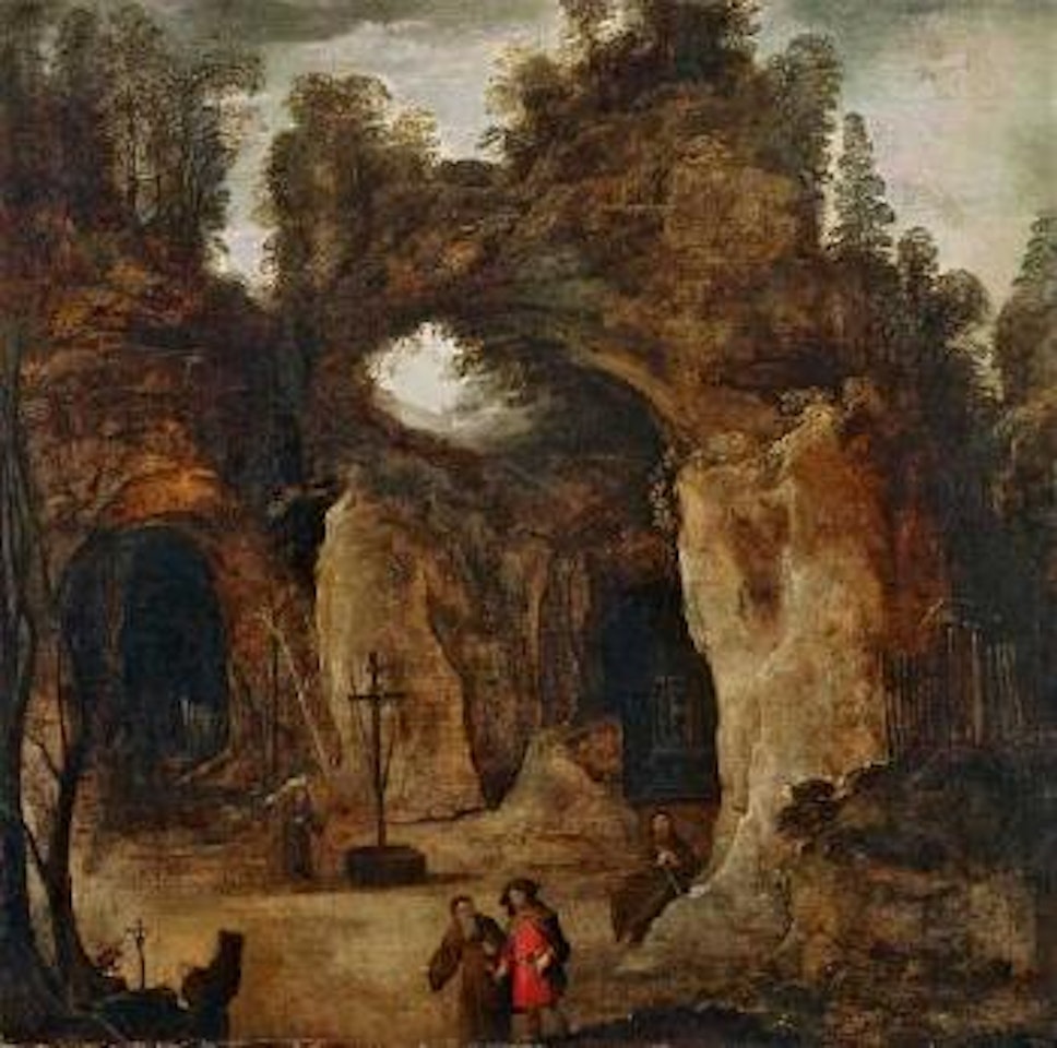 Grottenlandschaft mit Einsiedlern by Joos de Momper the Younger