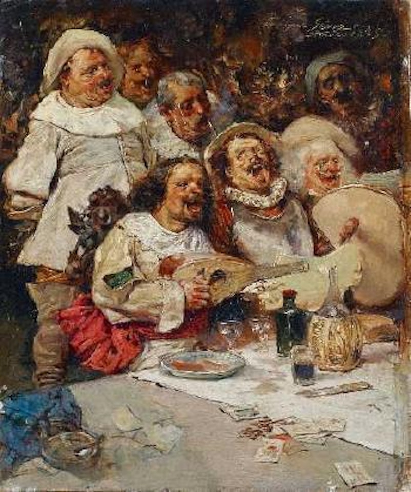 Die Tischgesellschaft um Bocklin by Enrique Serra Y Auqué