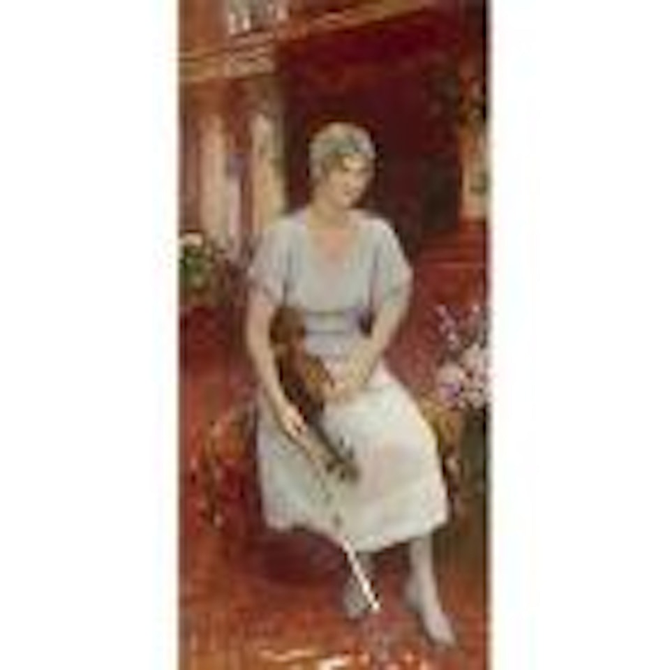 Portrait of the violinist Cecile Hansen by Ilya Yefimovich Repin