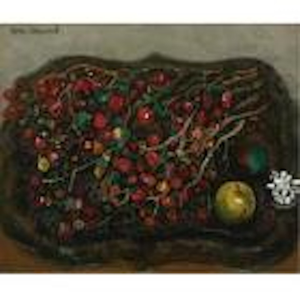 Still life with berries and apples by Boris Grigoriev