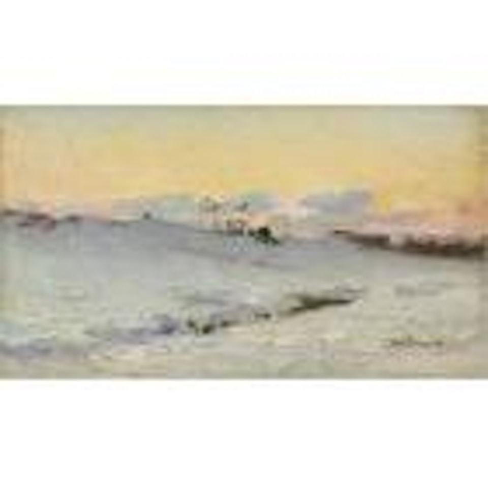 The Plain of Bressoux under snow by Ivan Pavlovitch Pochitonov
