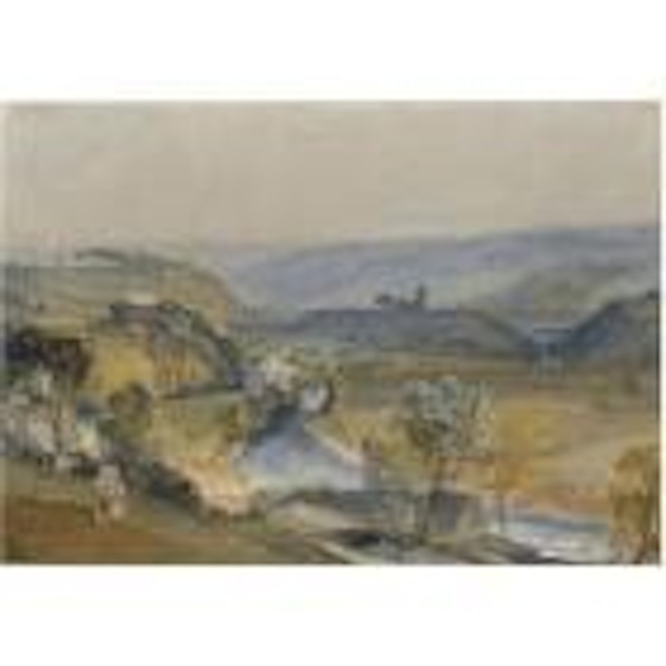 The Valley of Washburn and Leathley Church by Joseph Mallord William Turner