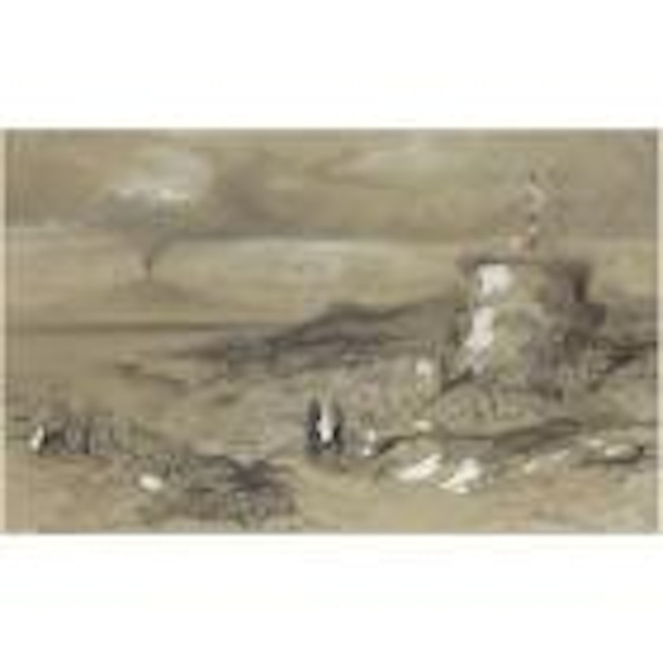 Massa looking towards Vesuvius by Edward Lear