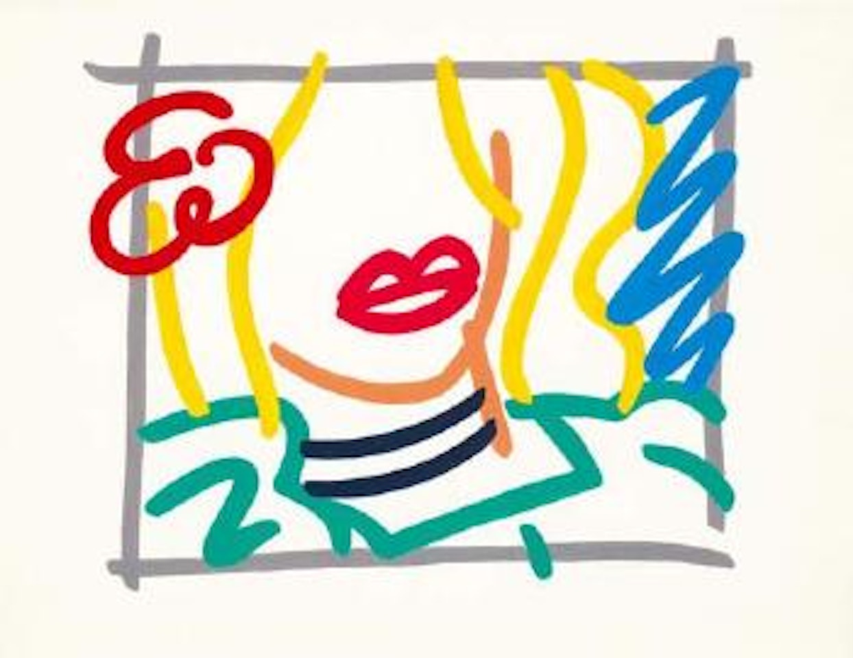 Study for woman in green blouse by Tom Wesselmann