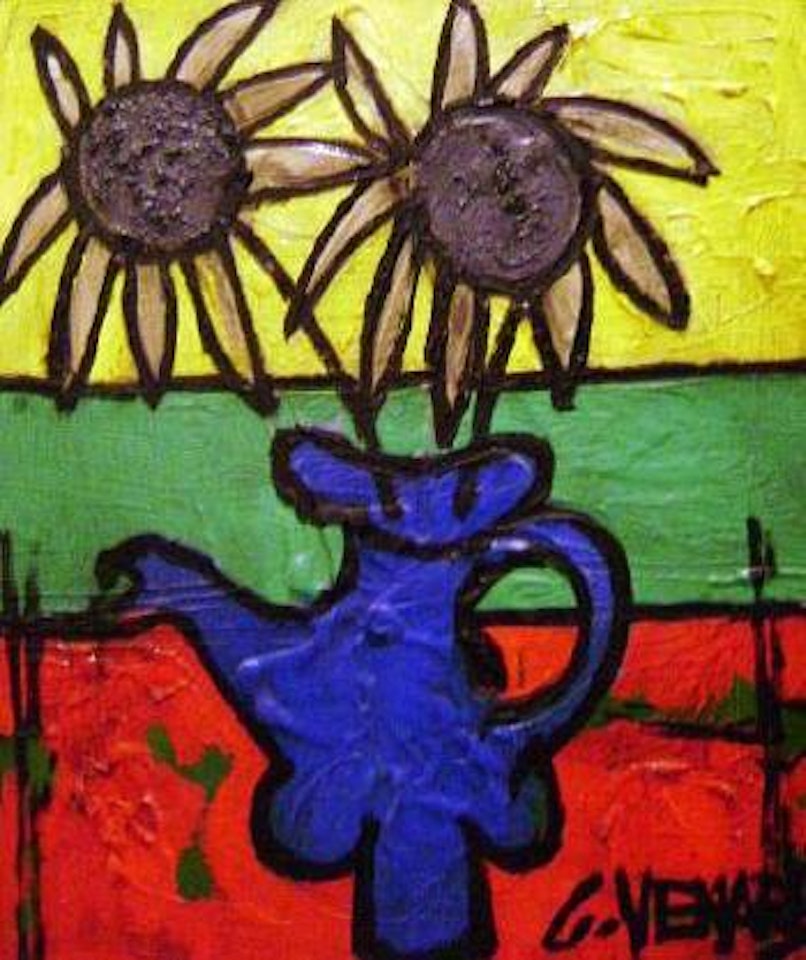 Nature morte au tournesol by Claude Venard