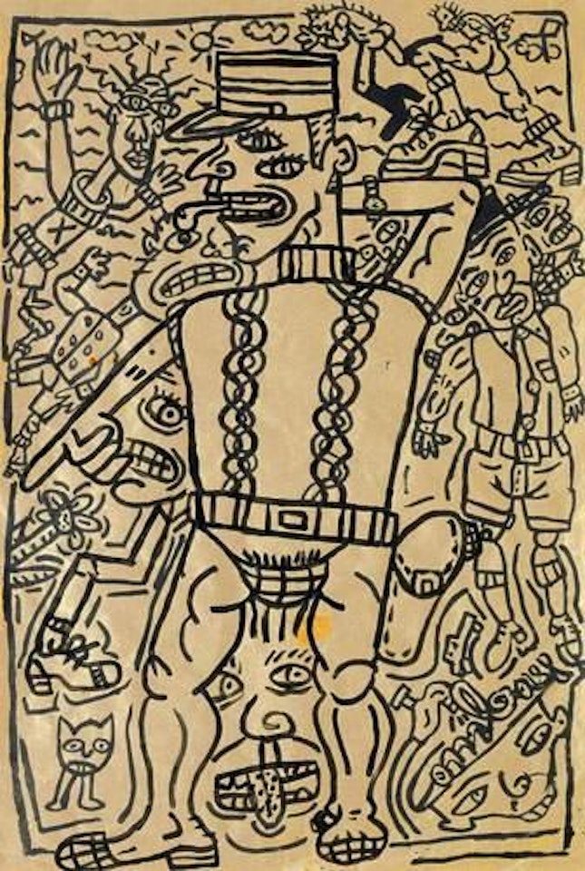 Le Maitre nageur noyeur by Robert Combas