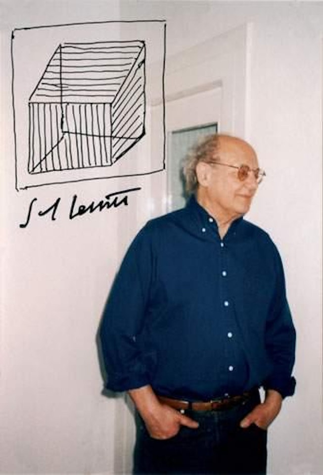 Portrait with cube by Sol LeWitt