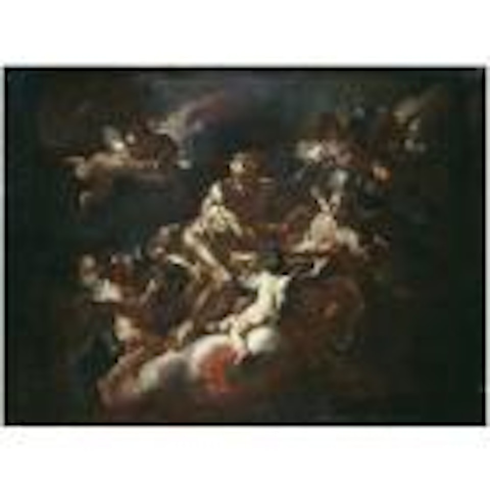 An allegory of winter, a bozzetto by Francesco Solimena