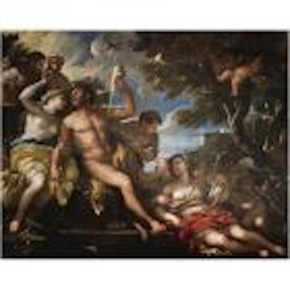 Hercules and Omphale by Circle of Luca Giordano