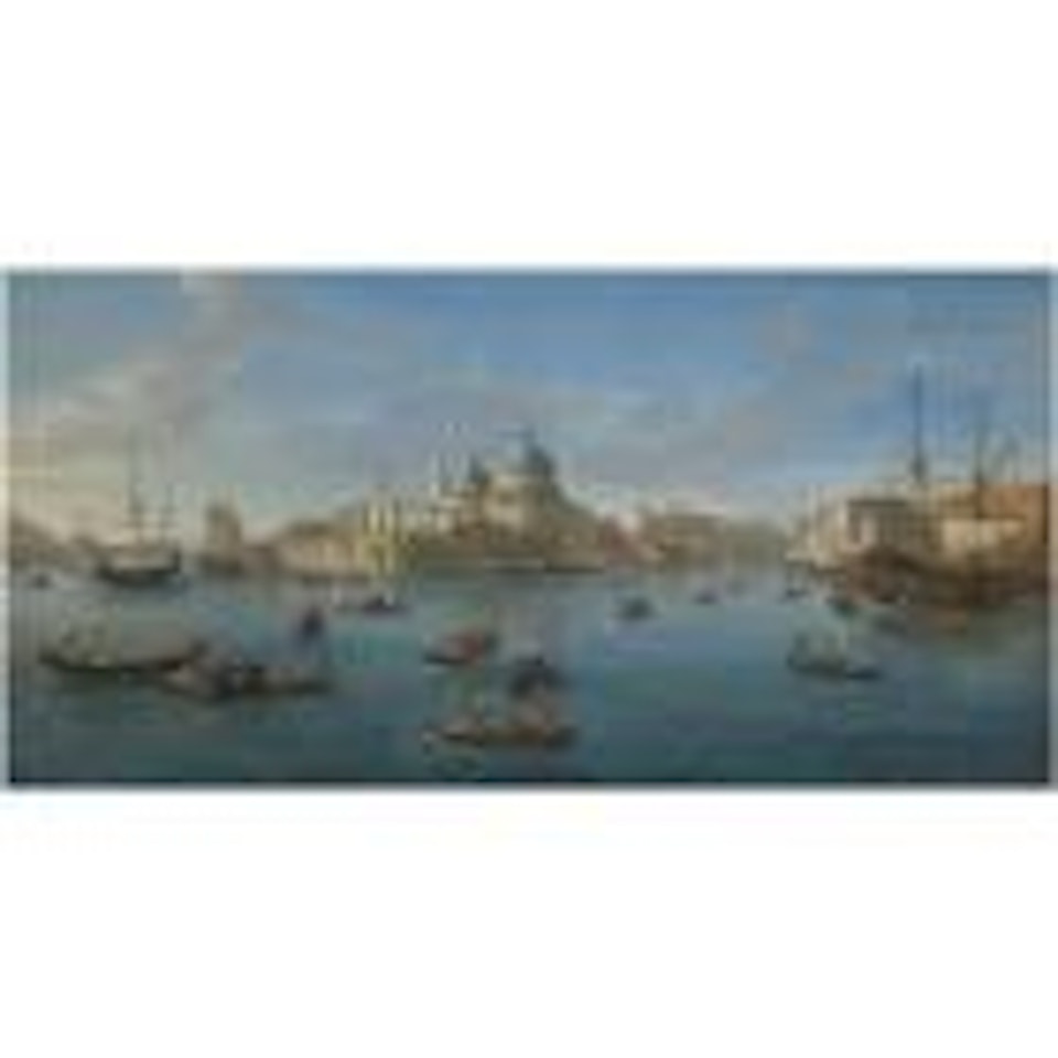Venice, a view of the Bacino di San Marco looking west with the Punta della Dogana and the entrance to the Grand Canal by Gaspar van Wittel