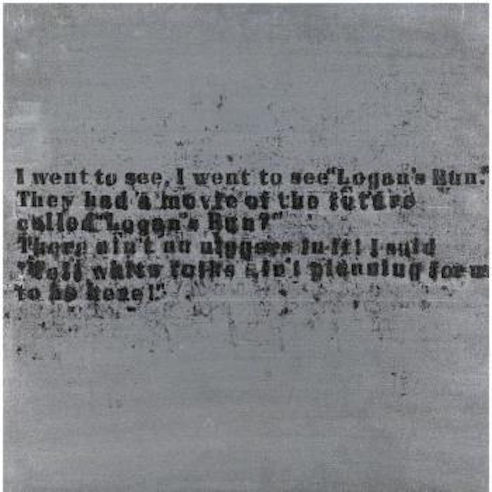 Silver the future #2 by Glenn Ligon